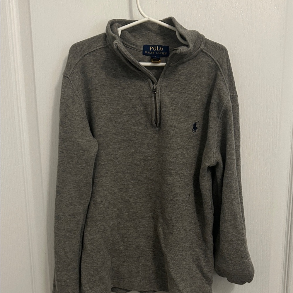 Polo by Ralph Lauren Gray Half-Zip Sweater